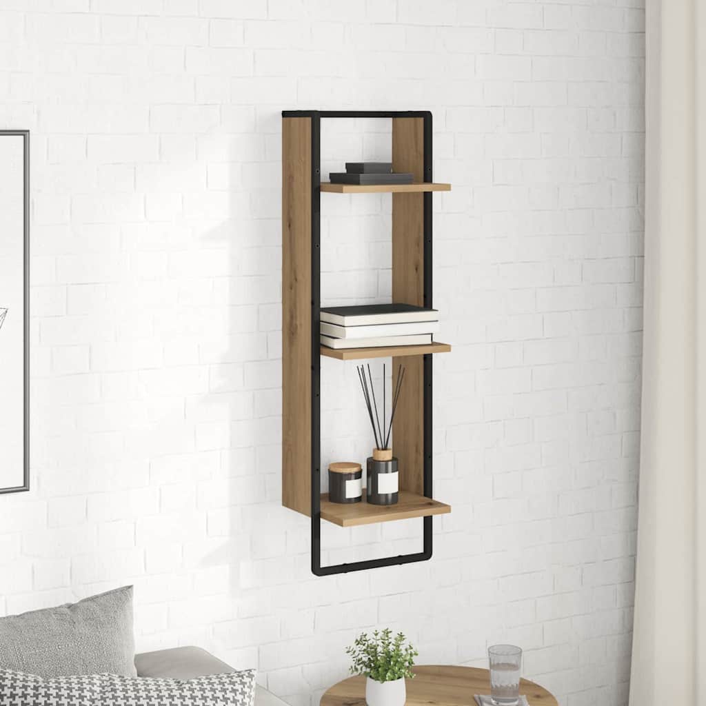 Wandregal Artisan-Eiche 30 x 25 x 100 cm Holzwerkstoff