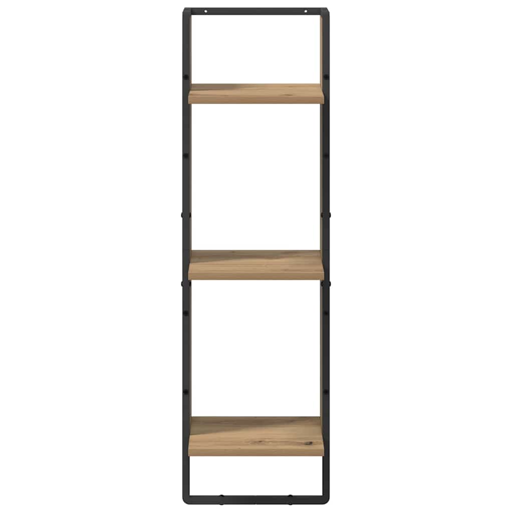 Wandregal Artisan-Eiche 30 x 25 x 100 cm Holzwerkstoff