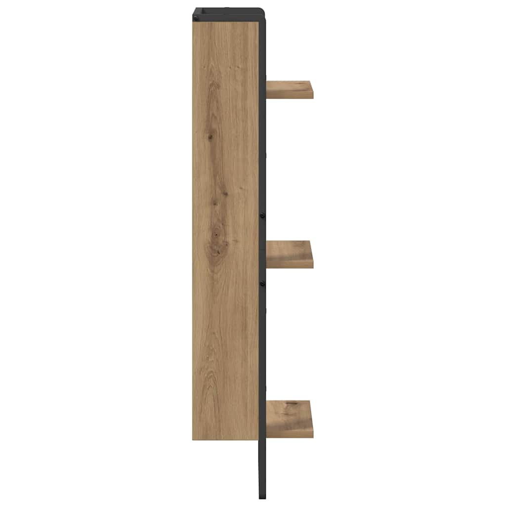 Wandregal Artisan-Eiche 30 x 25 x 100 cm Holzwerkstoff