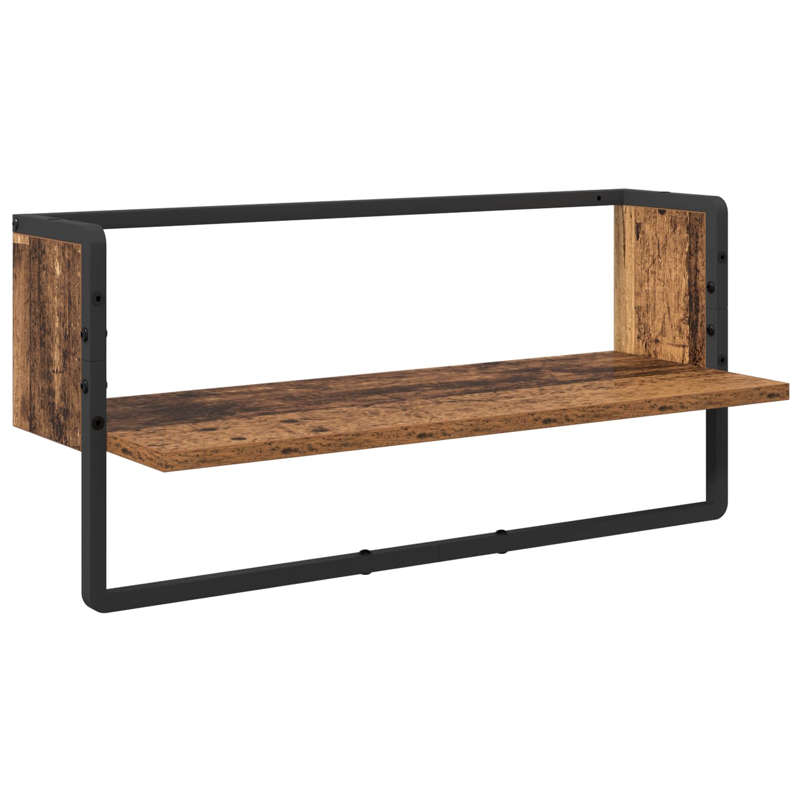 Wandregal-Set 4 pcs Altholz 65 x 25 x 30 cm Holzwerkstoff