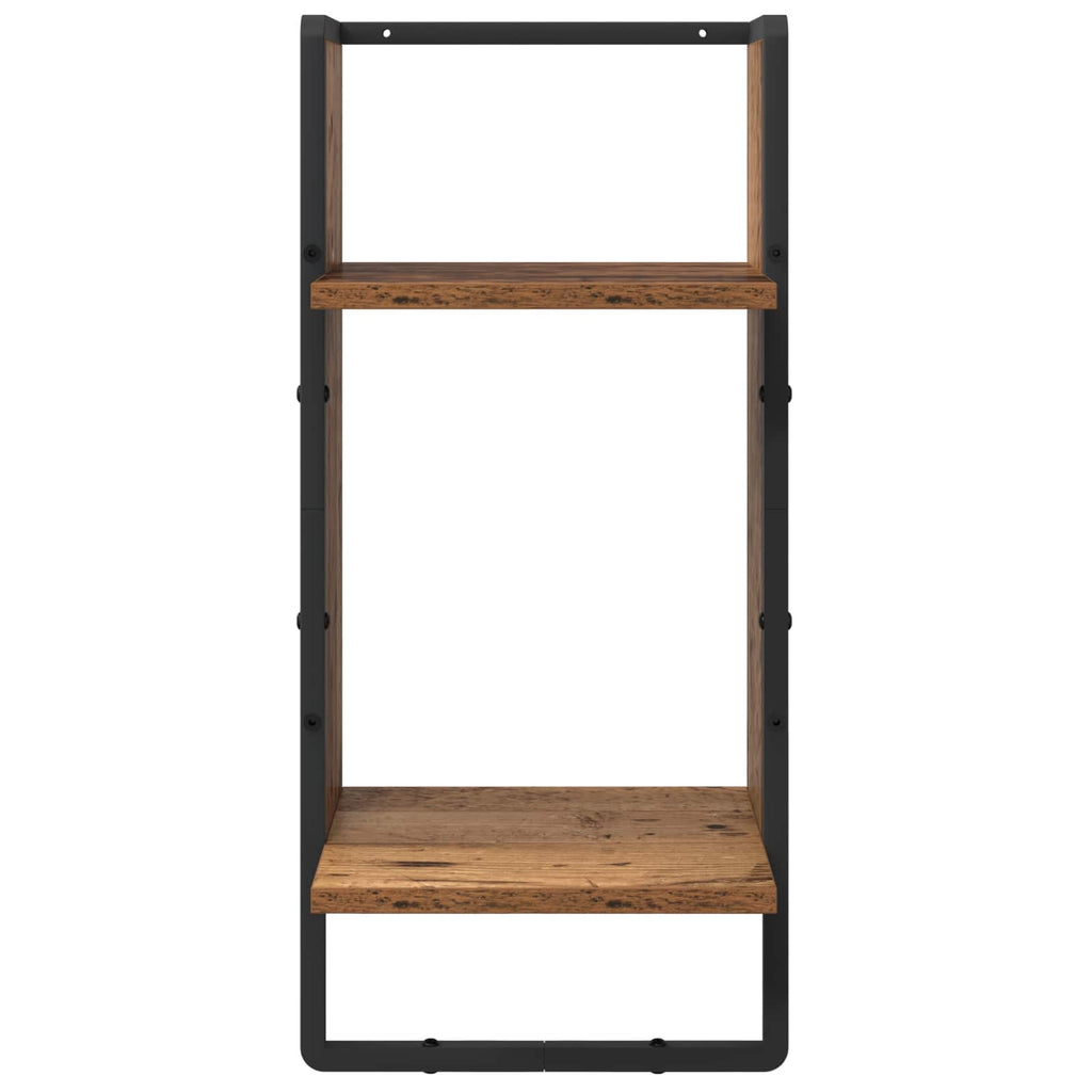 Wandregal-Set 4 pcs Altholz 65 x 25 x 30 cm Holzwerkstoff