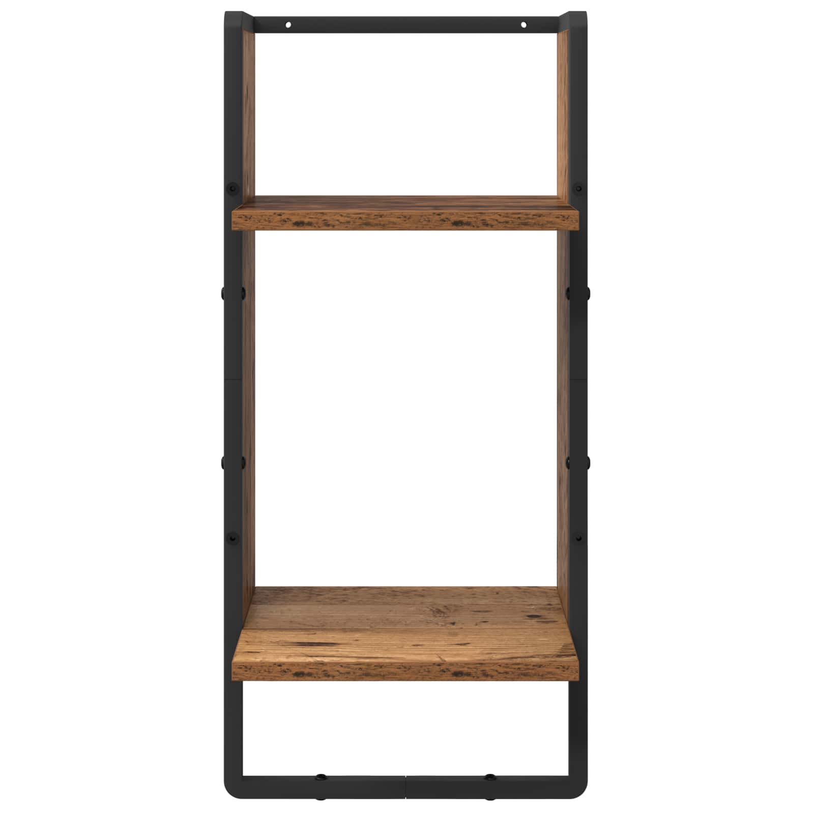 Wandregal-Set 4 pcs Altholz 65 x 25 x 30 cm Holzwerkstoff