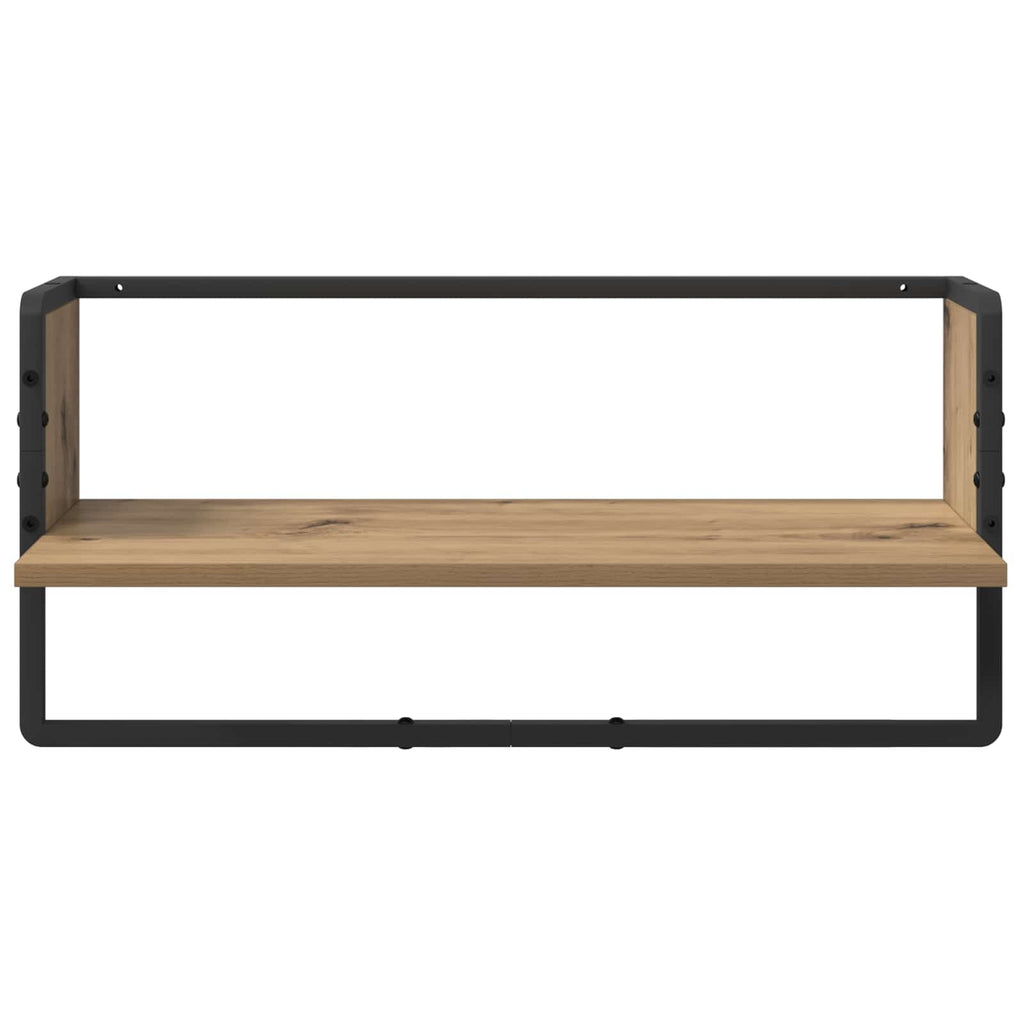 Wandregal-Set 4 pcs Artisan-Eiche 65 x 25 x 30 cm Holzwerkstoff