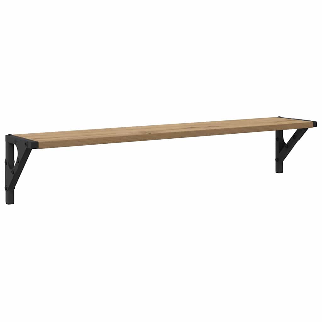 Wandregale 2 pcs Artisan-Eiche 80 x 15 x 15,5 cm Holzwerkstoff