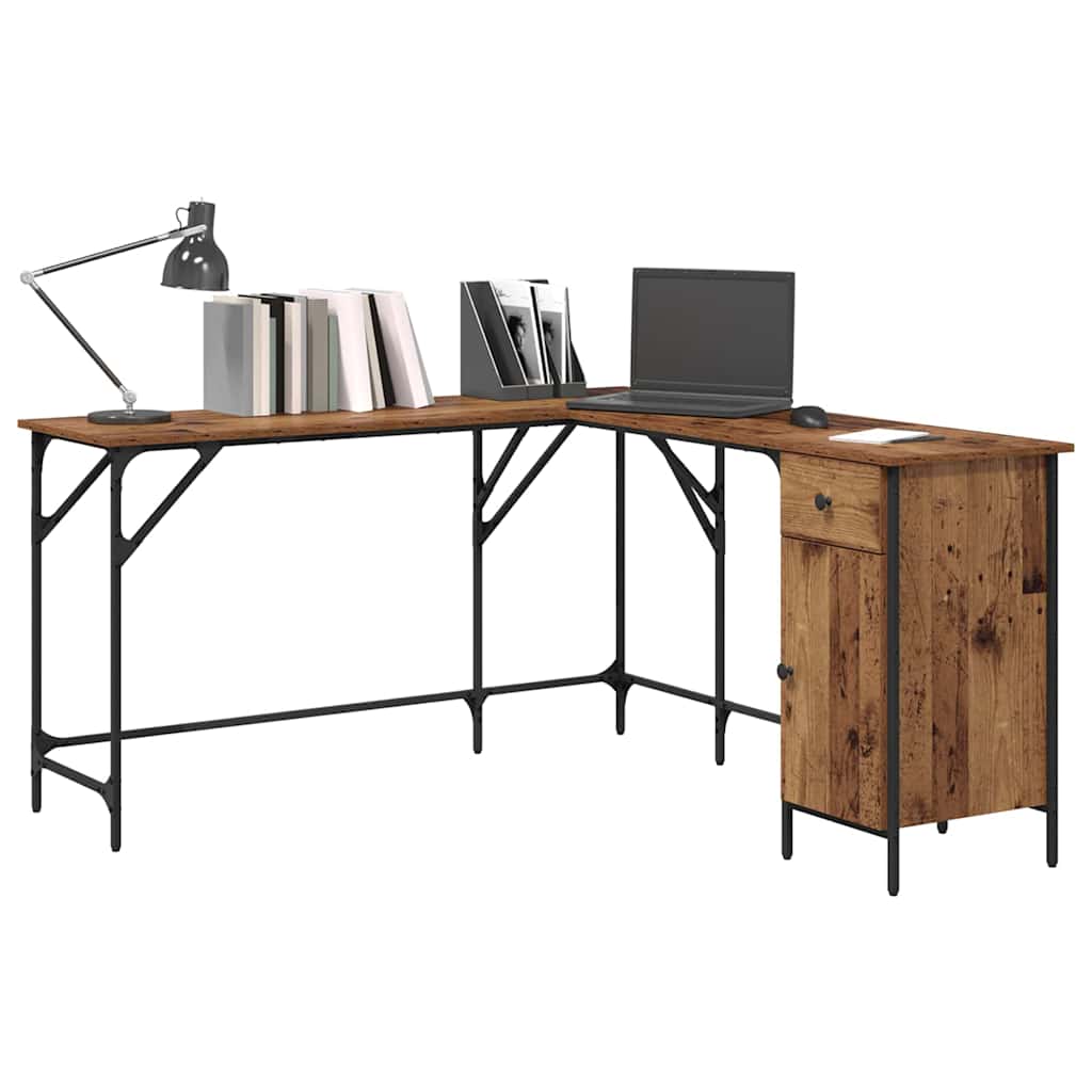 Schreibtisch Altholz 141 x 141 x 75 cm Holzwerkstoff
