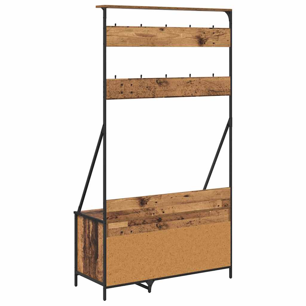 Kleiderständer Altholz 100 x 41 x 184 cm Holzwerkstoff