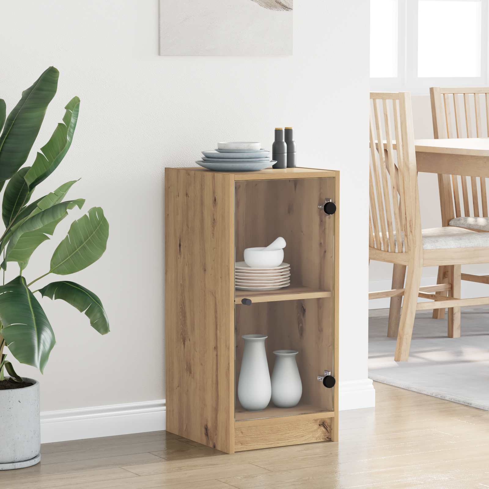 Sideboard Artisan-Eiche 35 x 37 x 76 cm Holzwerkstoff