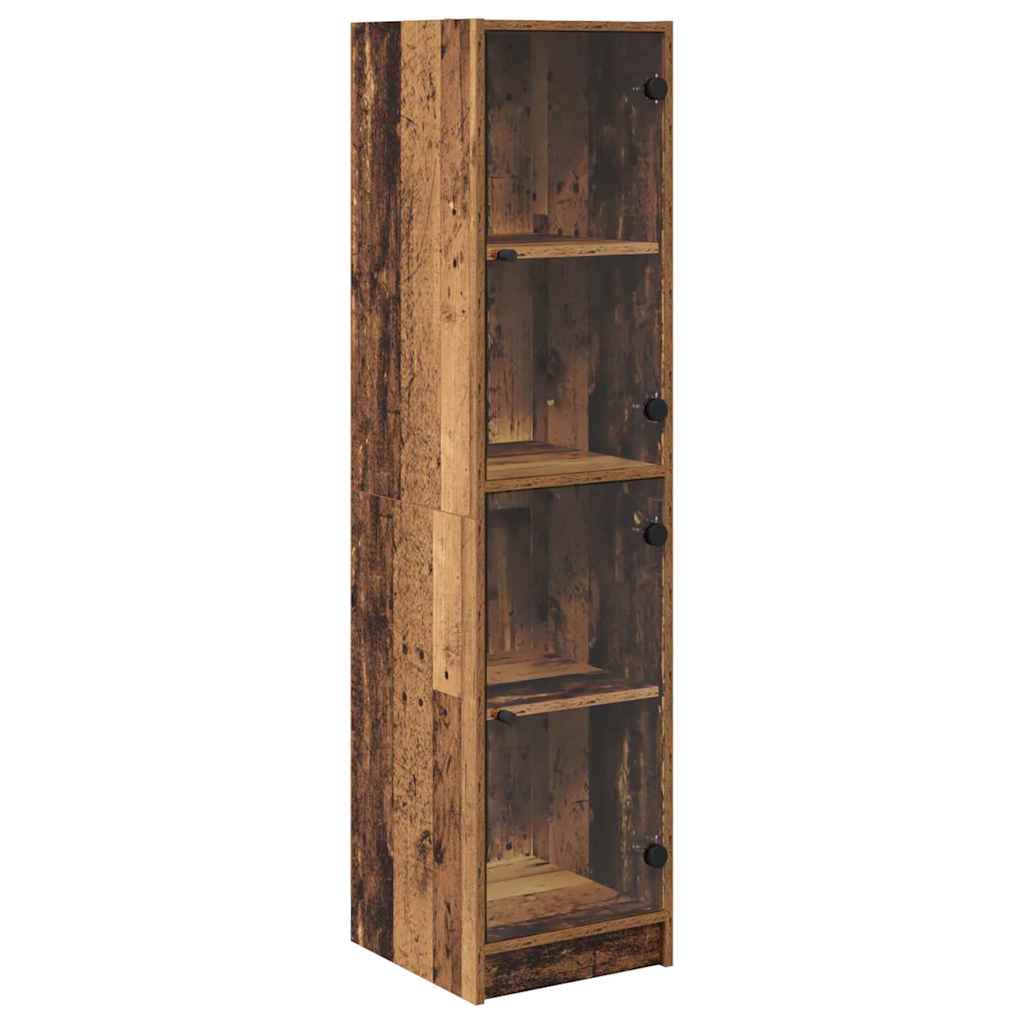 Highboard Altholz 35 x 37 x 142 cm Holzwerkstoff