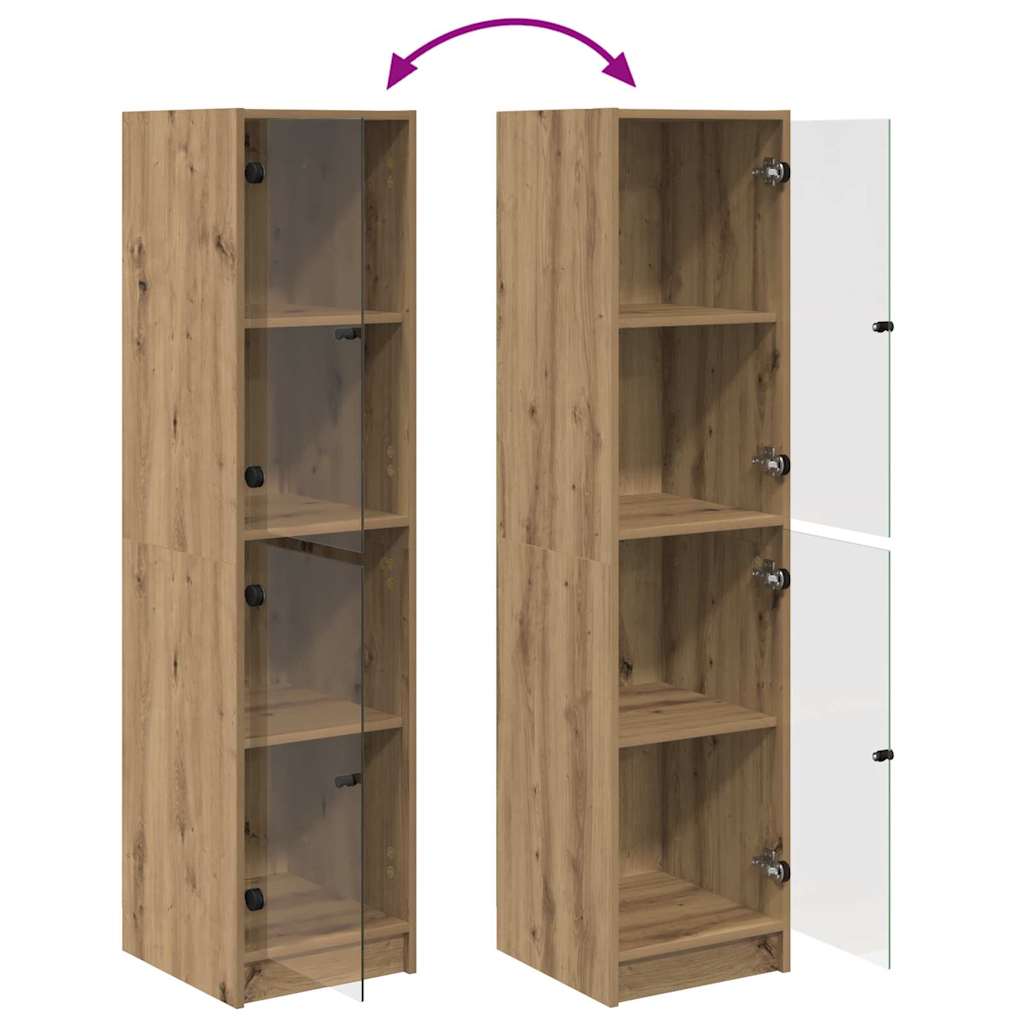 Highboard Artisan-Eiche 35 x 37 x 142 cm Holzwerkstoff