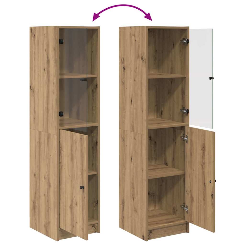Highboard Artisan-Eiche 35 x 37 x 142 cm Holzwerkstoff