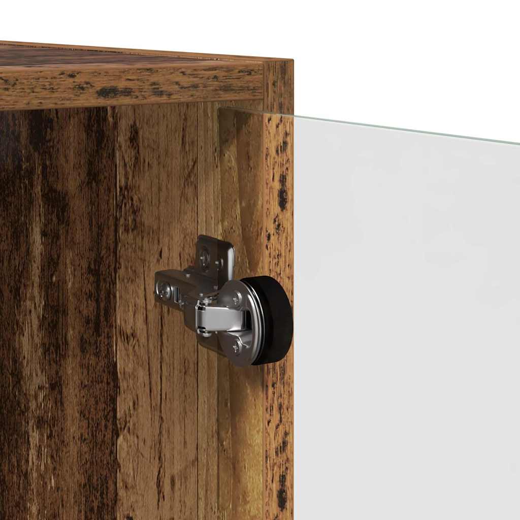 Wandschrank Wandmontiert Altholz 35 x 37 x 102 cm Holzwerkstoff