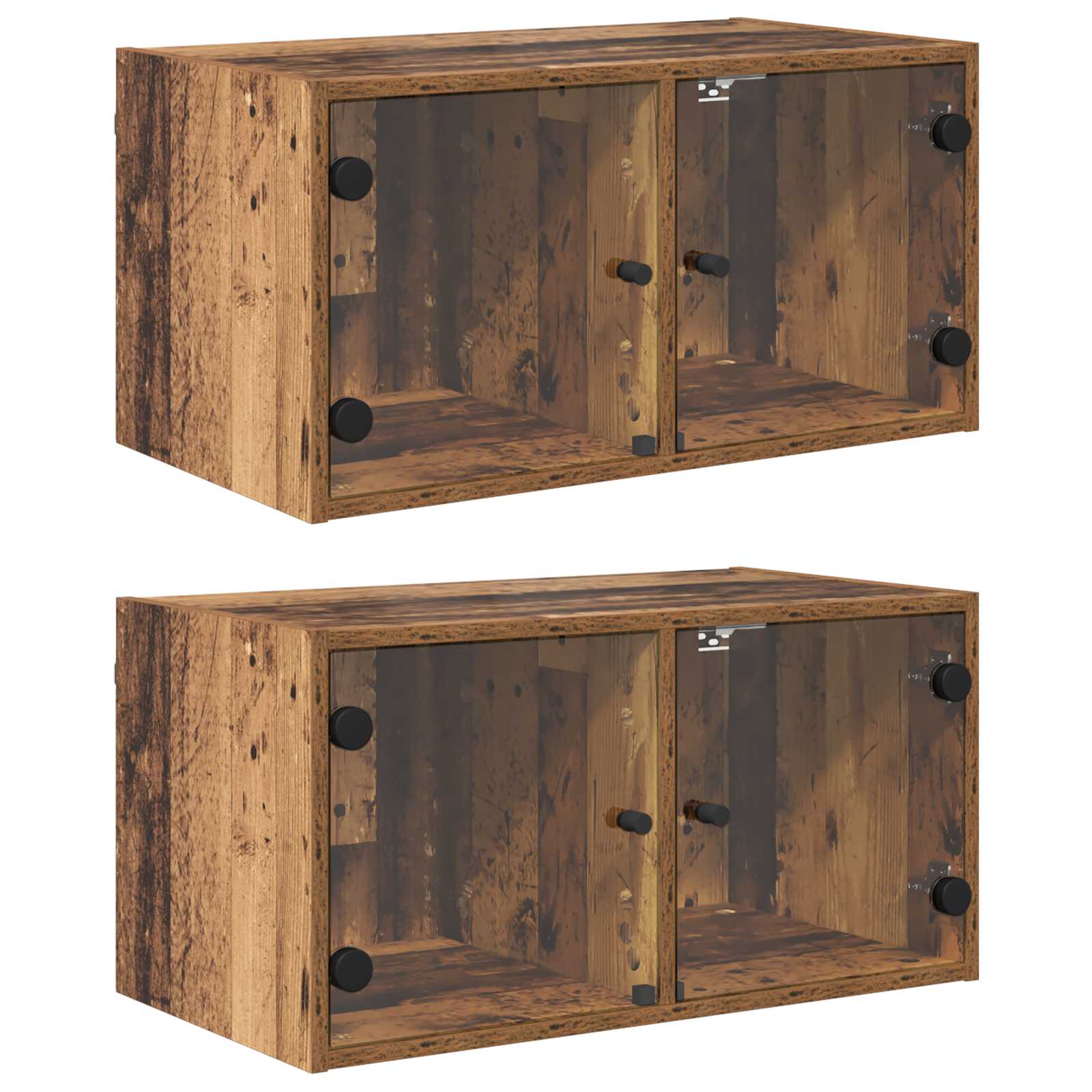 Wandschränke 2 pcs Altholz 68 x 37 x 35 cm Holzwerkstoff