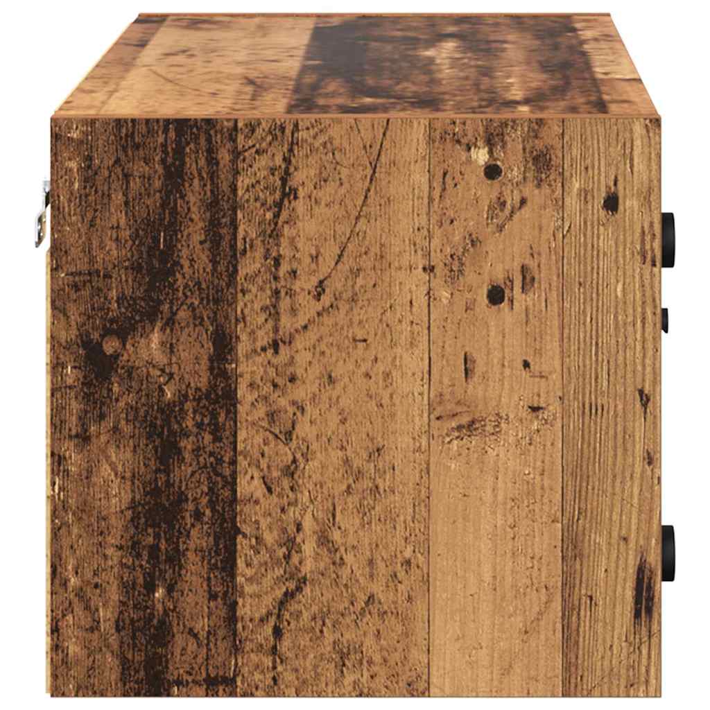 Wandschränke 2 pcs Altholz 68 x 37 x 35 cm Holzwerkstoff