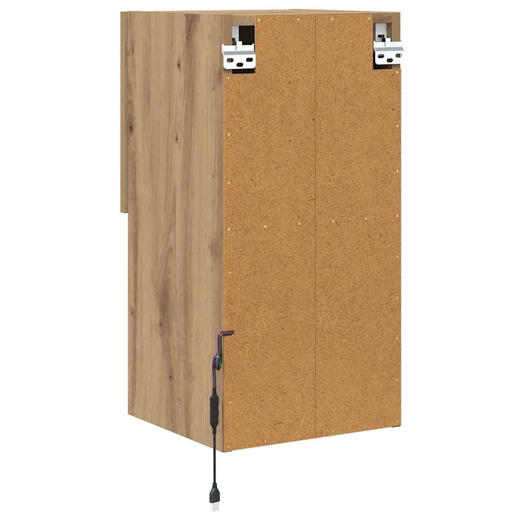 Wandmontierter TV-Schrank Artisan-Eiche 30,5 x 30 x 60 cm