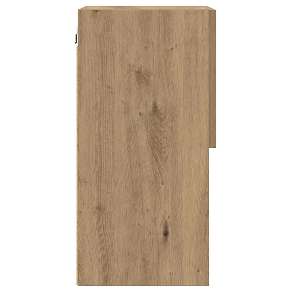 Wandmontierter TV-Schrank Artisan-Eiche 30,5 x 30 x 60 cm