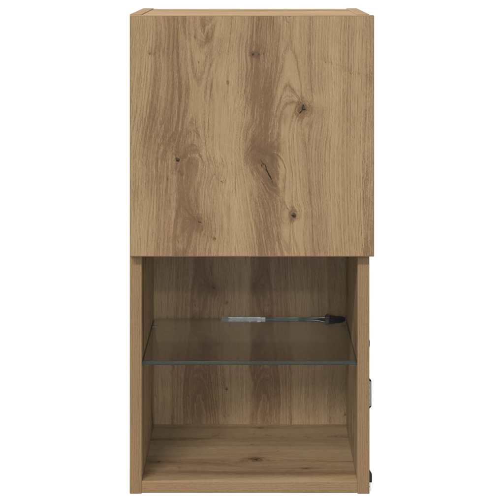 Wandmontierte TV-Schränke 2 pcs Artisan-Eiche 30,5 x 30 x 60 cm