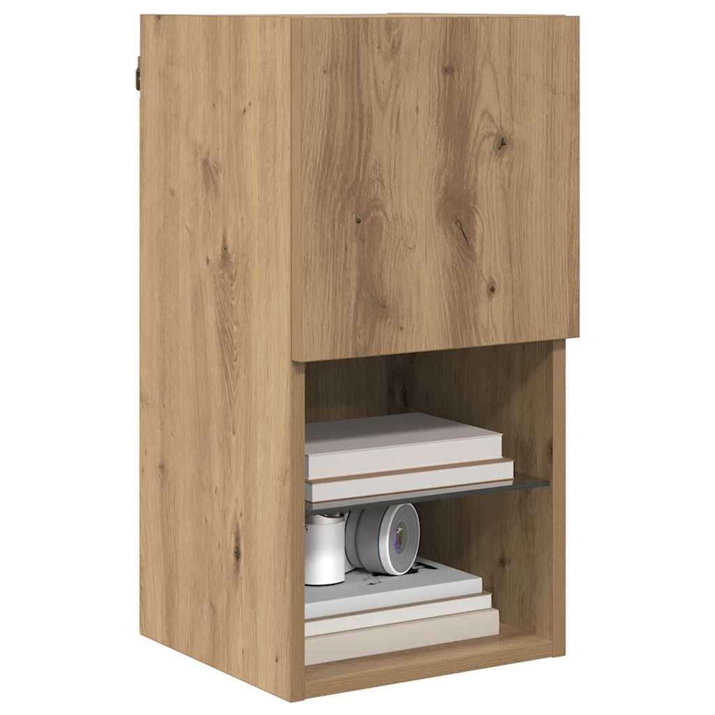 Wandmontierte TV-Schränke 2 pcs Artisan-Eiche 30,5 x 30 x 60 cm