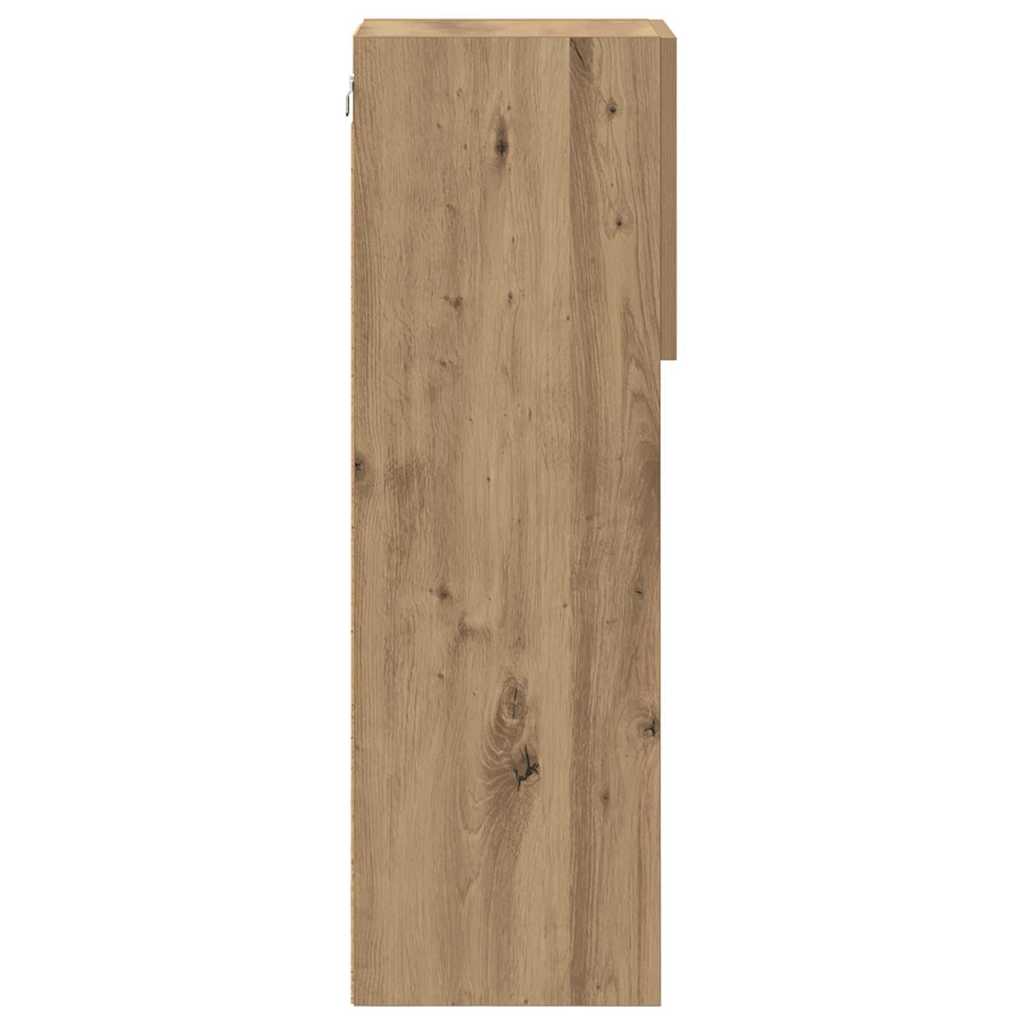 Wandmontierter TV-Schrank Artisan-Eiche 30,5 x 30 x 90 cm