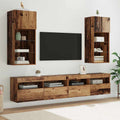 Wandmontierte TV-Schränke 2 pcs Altholz 40,5 x 30 x 90 cm