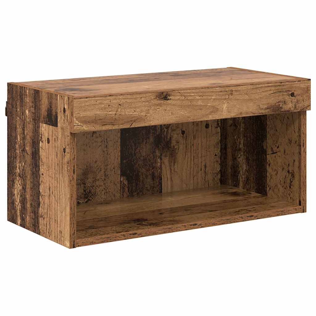TV-Schrankset mit LED Altholz 60 x 30 x 30 cm Holzwerkstoff