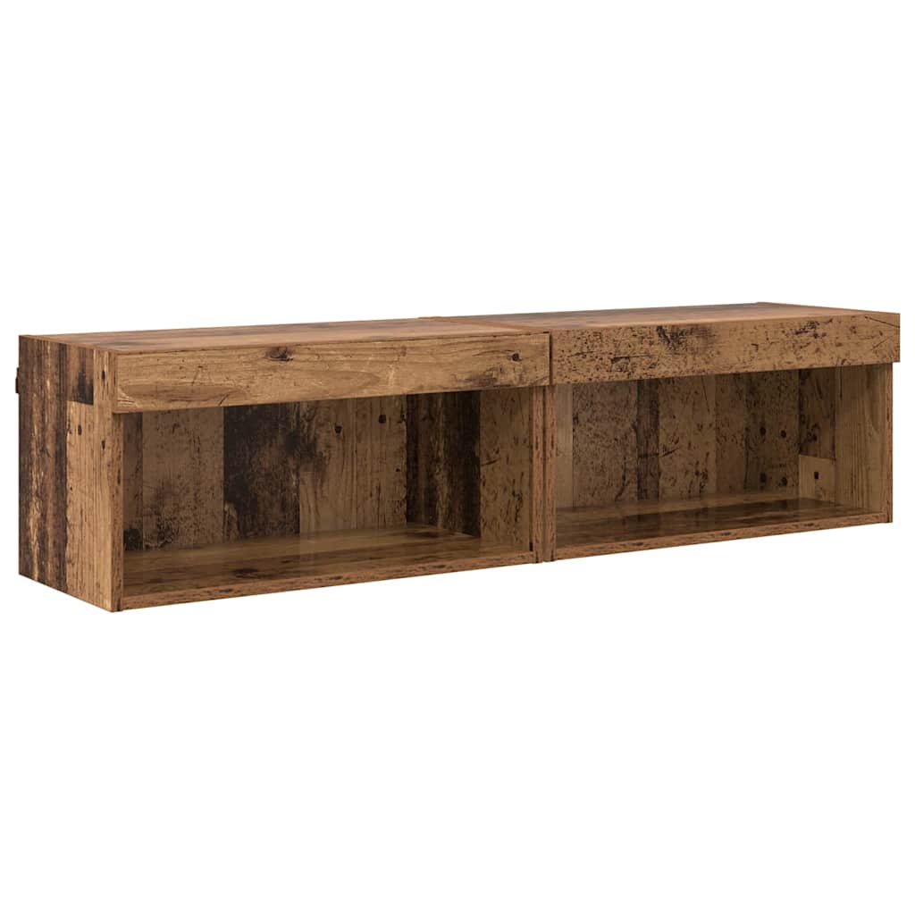 TV-Schrankset 2 pcs Altholz 60 x 30 x 30 cm Holzwerkstoff