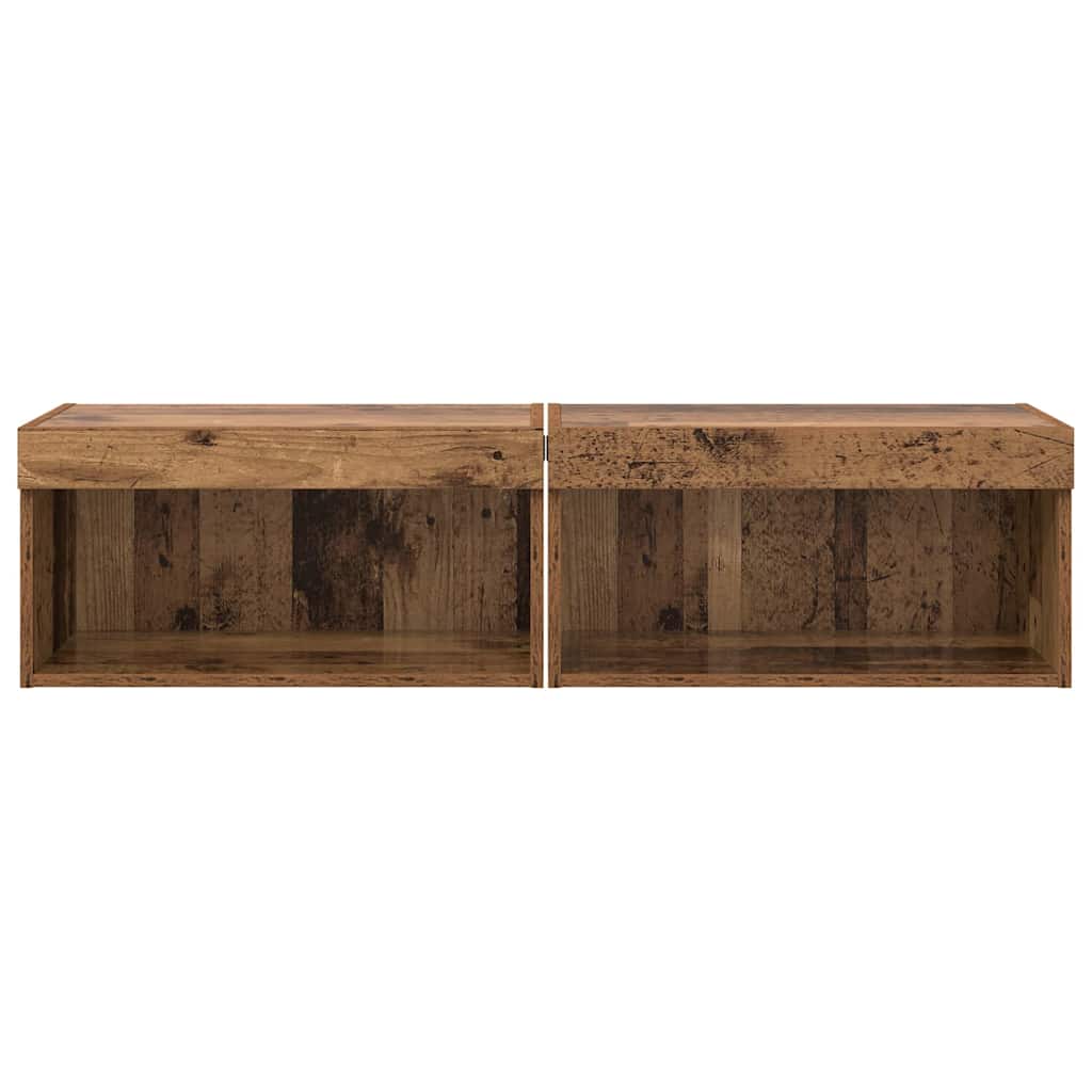 TV-Schrankset 2 pcs Altholz 60 x 30 x 30 cm Holzwerkstoff