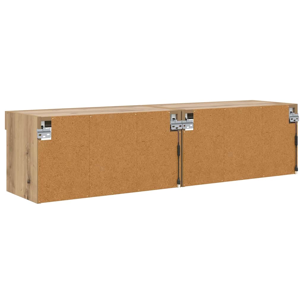 TV-Schrankset 2 pcs Artisan-Eiche 60 x 30 x 30 cm Holzwerkstoff