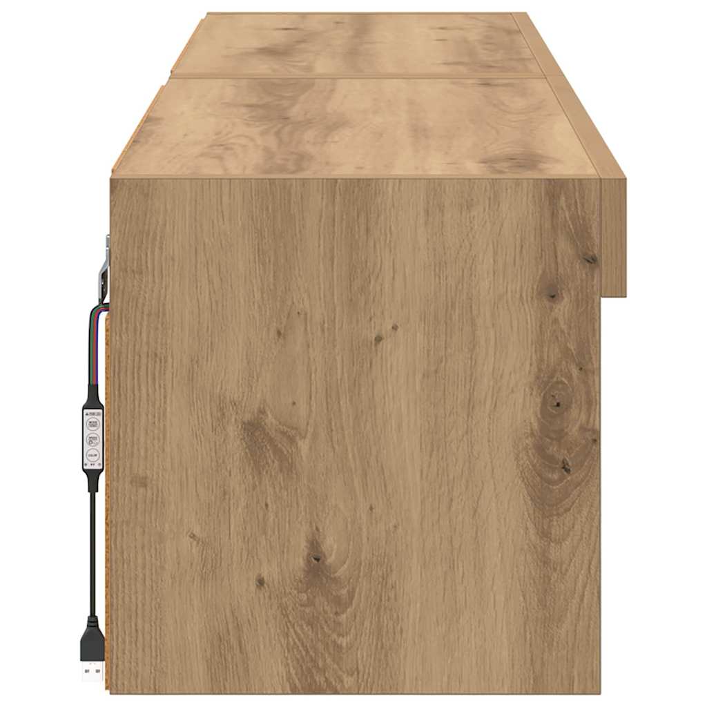 TV-Schrankset 2 pcs Artisan-Eiche 60 x 30 x 30 cm Holzwerkstoff