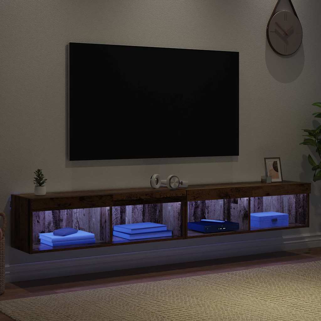 TV-Schrankset 2 pcs Altholz 100 x 30 x 30 cm Holzwerkstoff