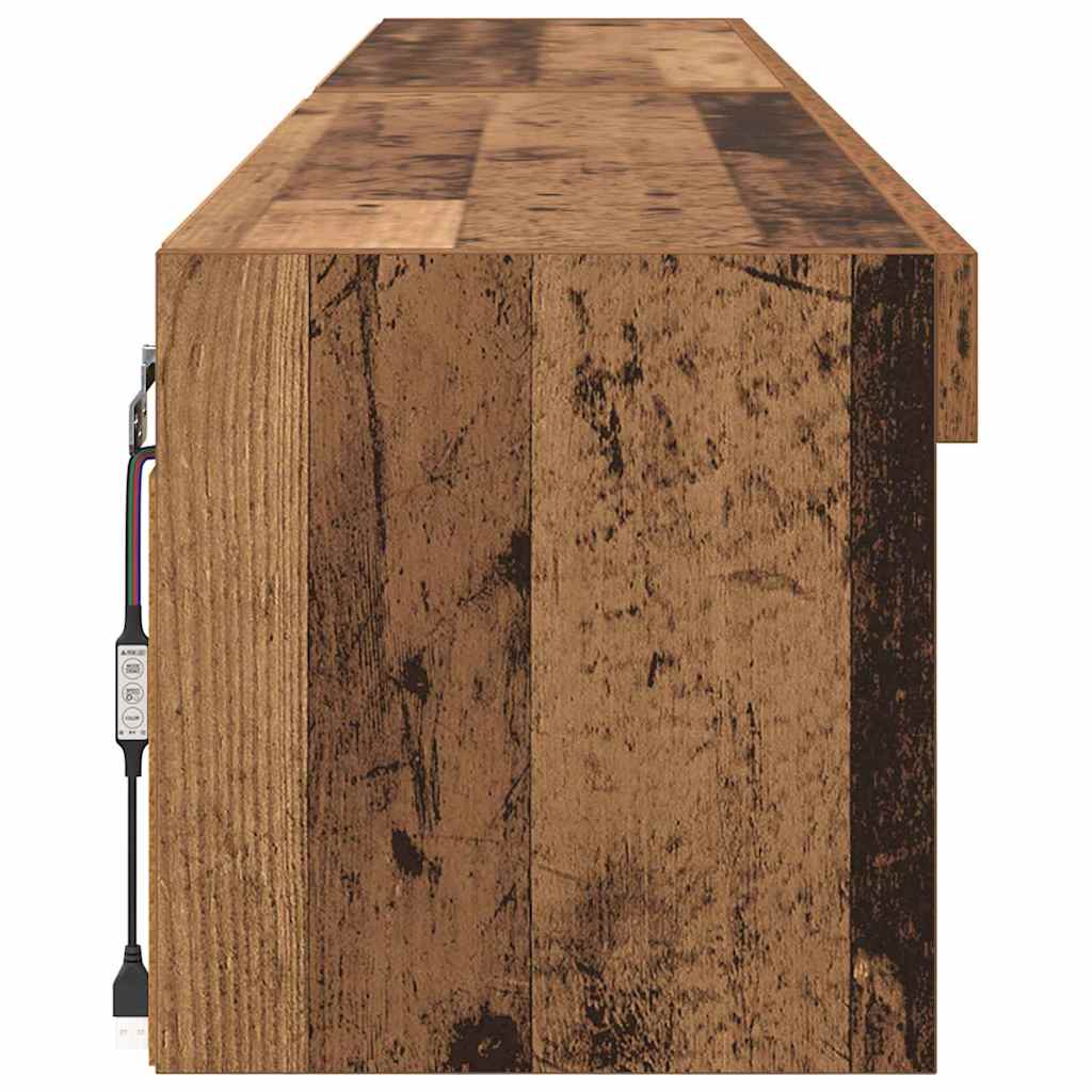 TV-Schrankset 2 pcs Altholz 100 x 30 x 30 cm Holzwerkstoff