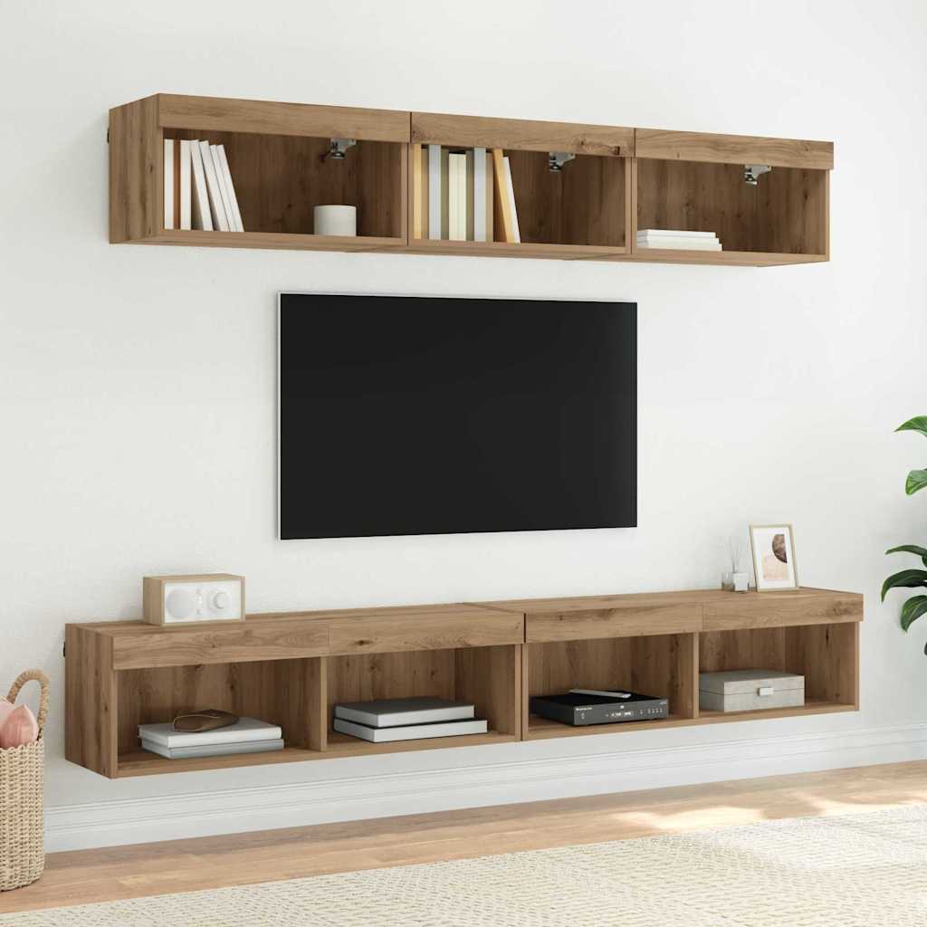 TV-Wandschrank Artisan-Eiche 100 x 30 x 30 cm Holzwerkstoff