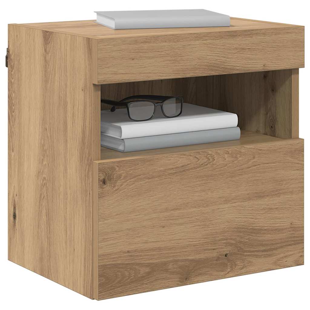 TV-Wandregale 2 pcs Artisan-Eiche 40 x 30 x 40 cm Holzwerkstoff