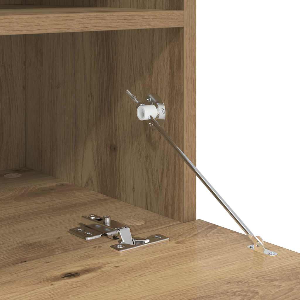 TV-Wandregale 2 pcs Artisan-Eiche 80 x 30 x 40 cm Holzwerkstoff