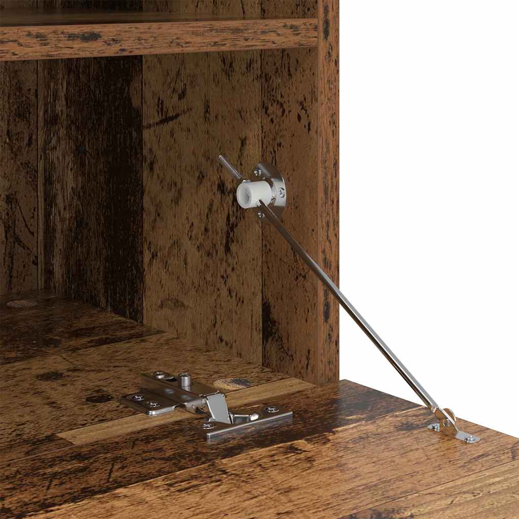 TV-Wandschrank mit LED Altholz 100 x 30 x 40 cm Holzwerkstoff