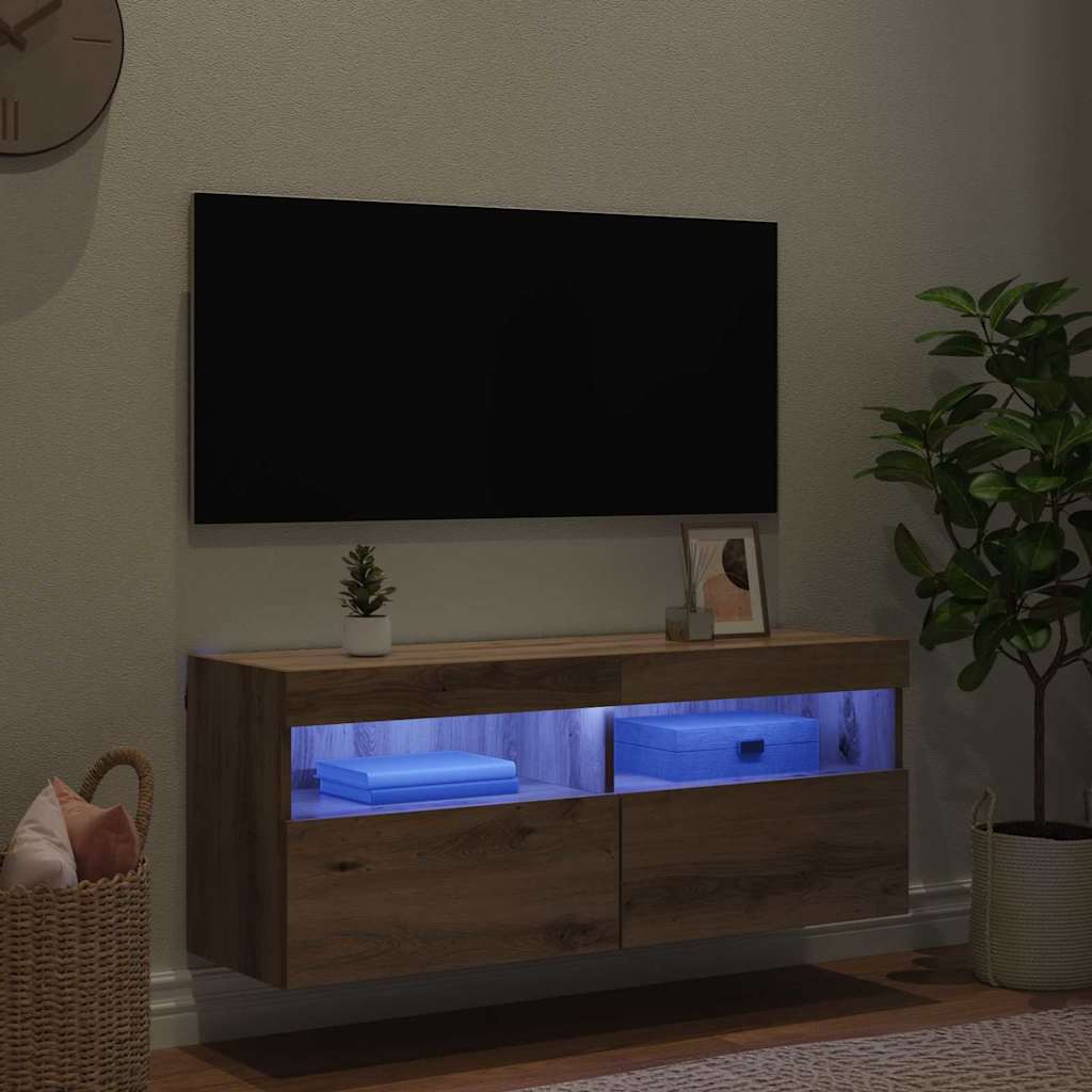 TV-Wandschrank Artisan-Eiche 100 x 30 x 40 cm Holzwerkstoff