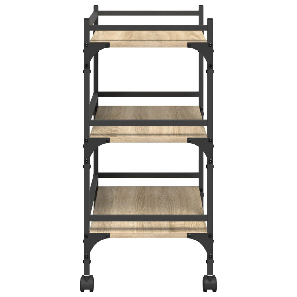 Küchentrolley Sonoma-Eiche 50 x 35 x 75,5 cm Holzwerkstoff