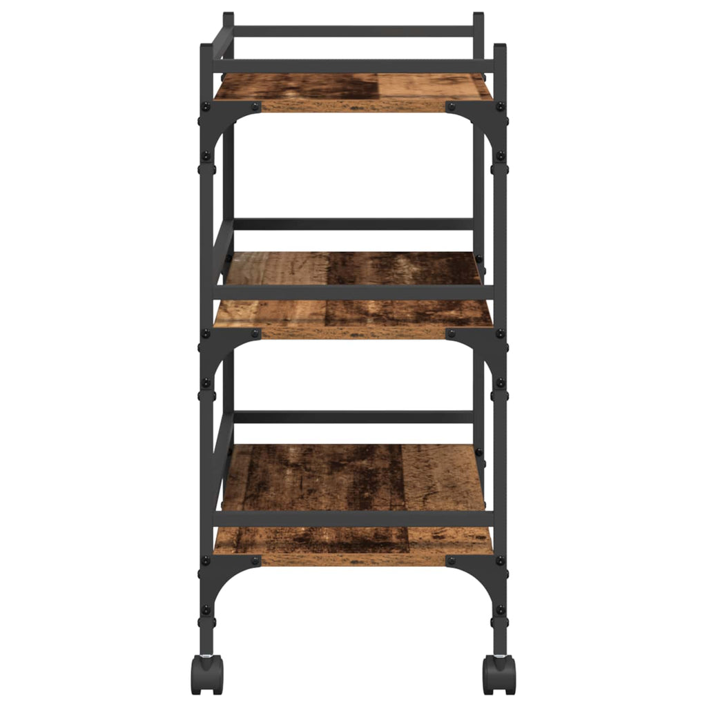 Küchentrolley Altholz 50 x 35 x 75,5 cm Holzwerkstoff
