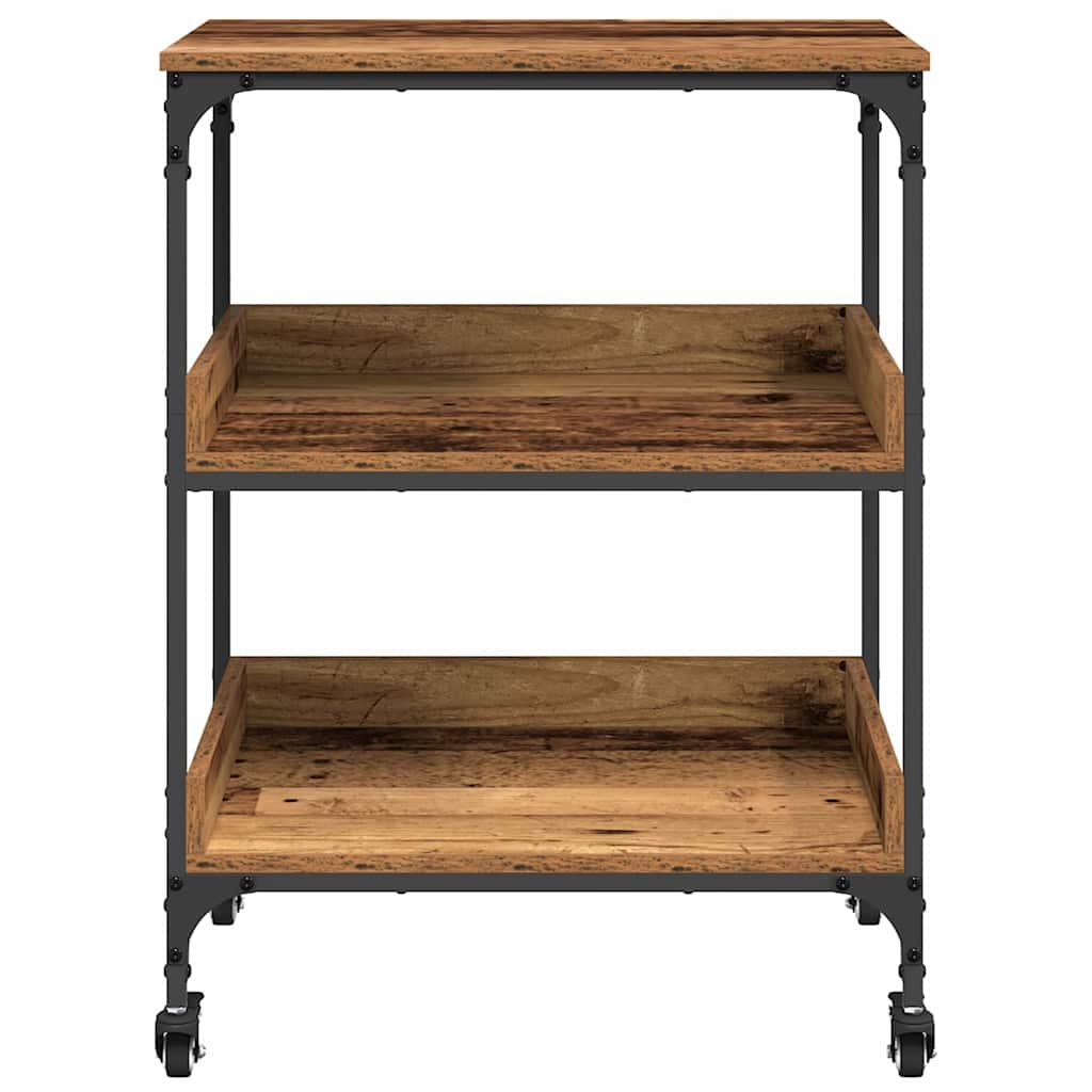 Küchentrolley Altholz 60 x 41 x 80,5 cm Holzwerkstoff