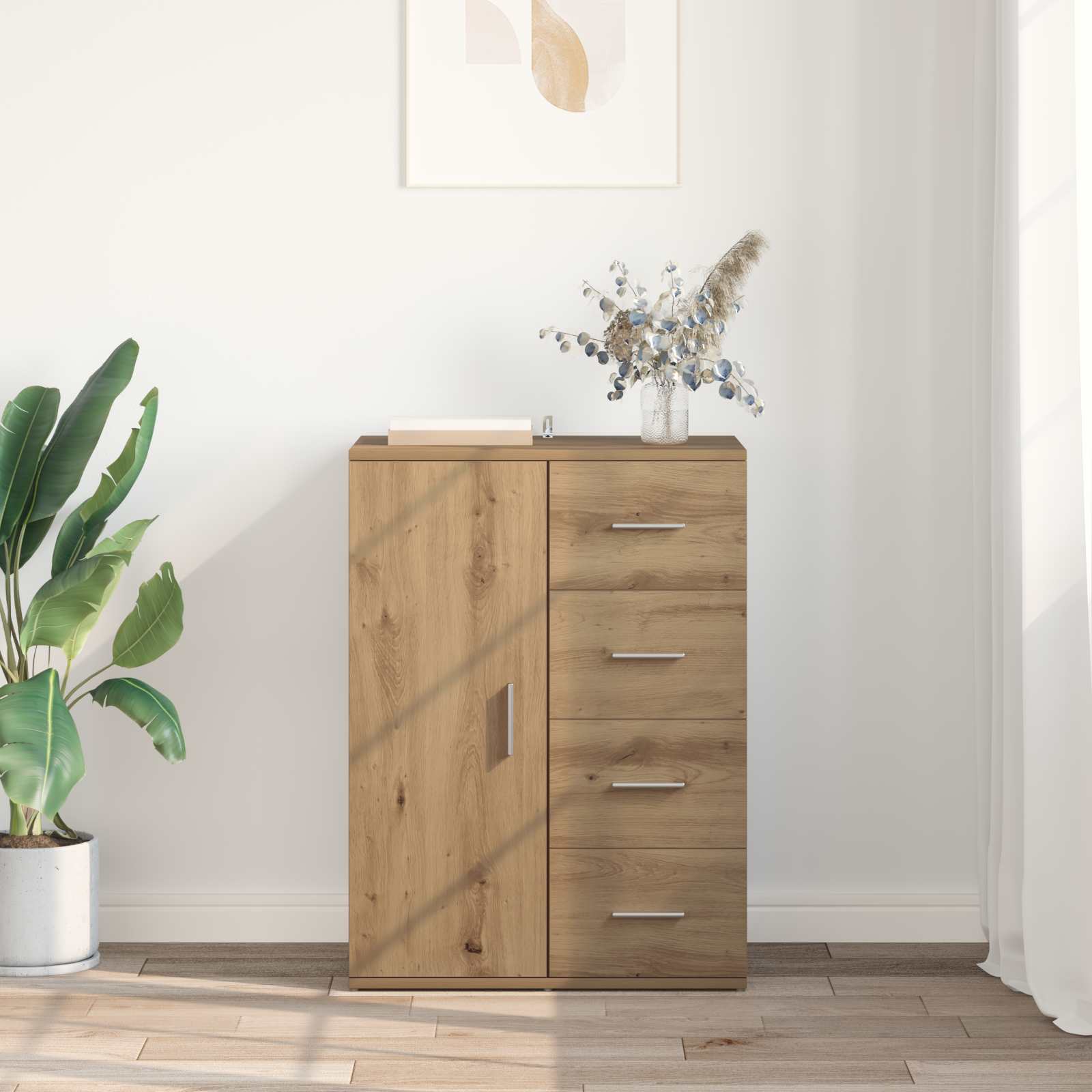 Sideboard Artisan-Eiche 59 x 39 x 80 cm Holzwerkstoff