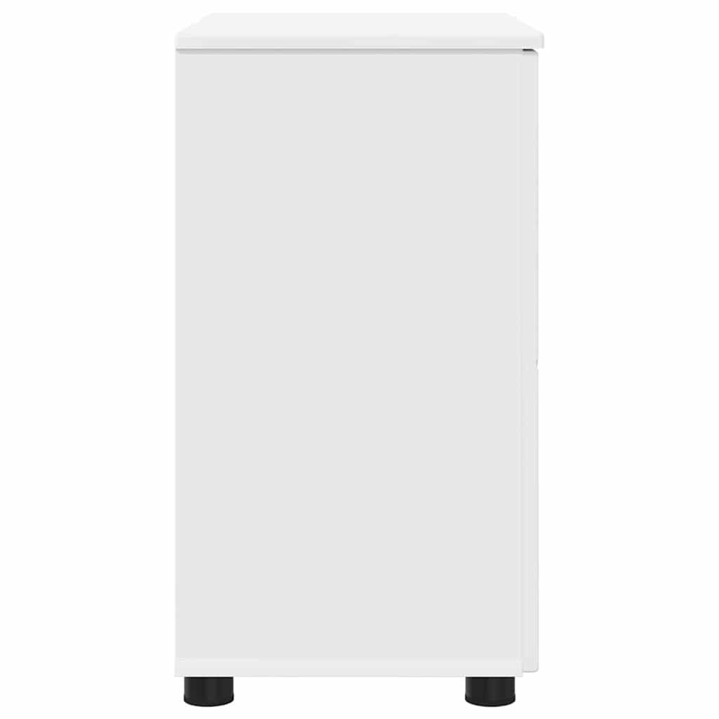 Badezimmerschrank Weiß 61 x 35 x 64 cm Holzwerkstoff & Metall