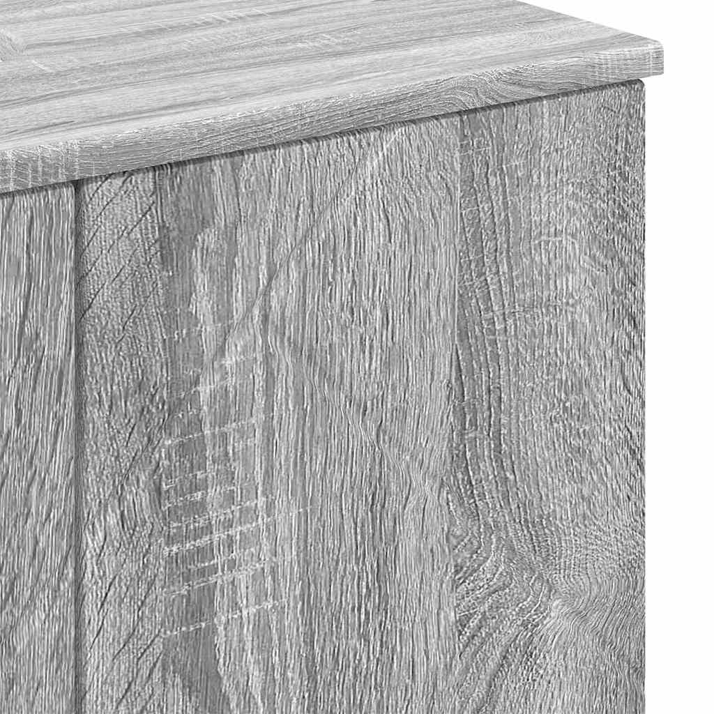 Badezimmerschrank mit Speicher Graues Sonoma 61 x 35 x 64 cm