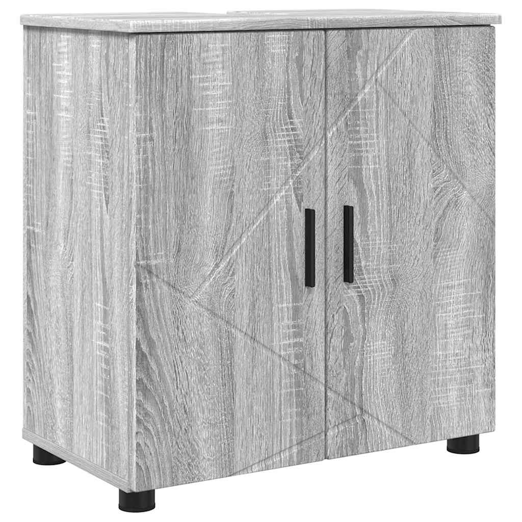 Badezimmerschrank mit Speicher Graues Sonoma 61 x 35 x 64 cm