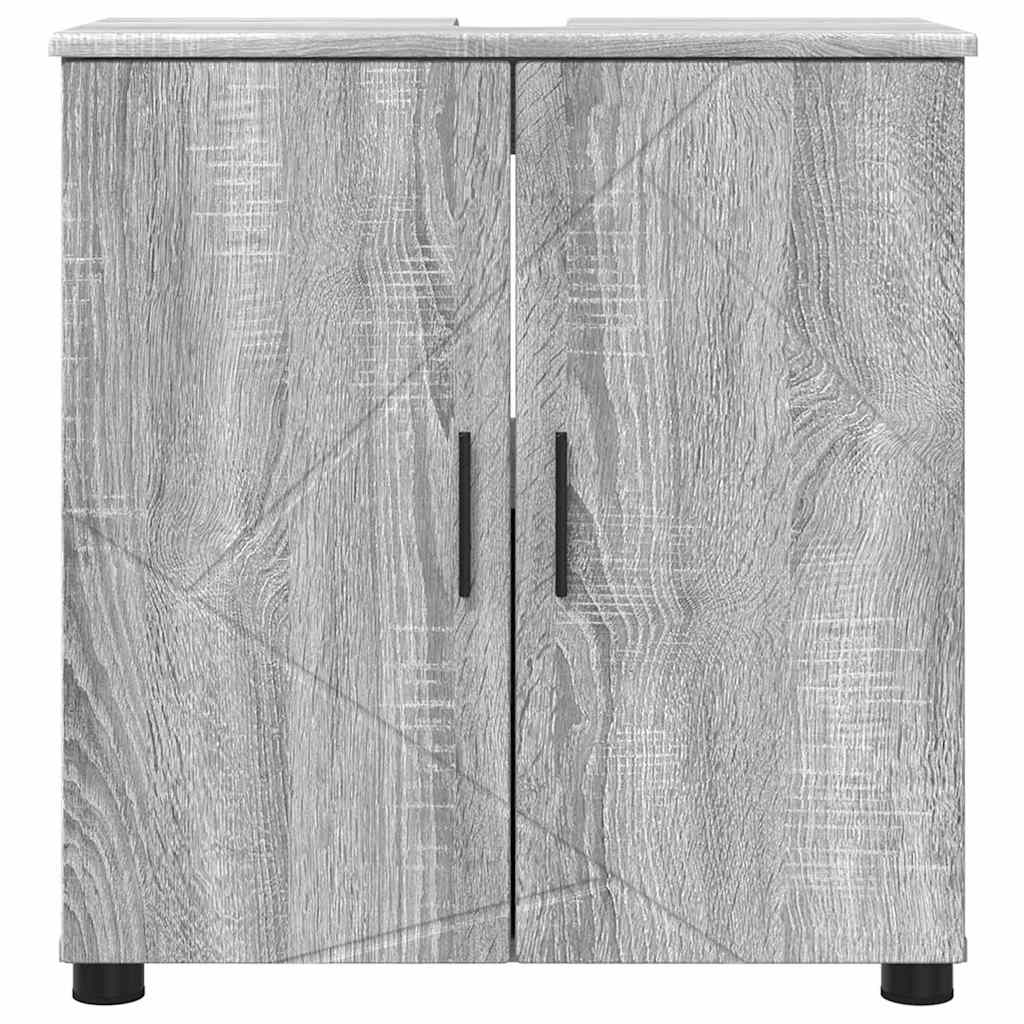 Badezimmerschrank mit Speicher Graues Sonoma 61 x 35 x 64 cm