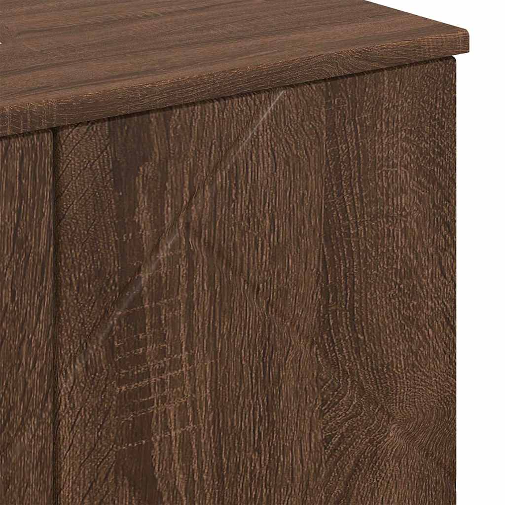 Badezimmerschrank mit Tür Braun Eichen-Optik 61 x 35 x 64 cm