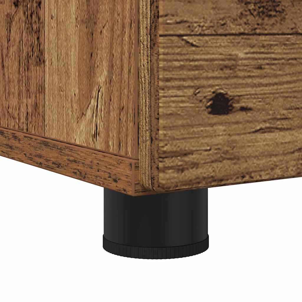 Badezimmerschrank mit Schubladen Altholz 76,5 x 35 x 64 cm