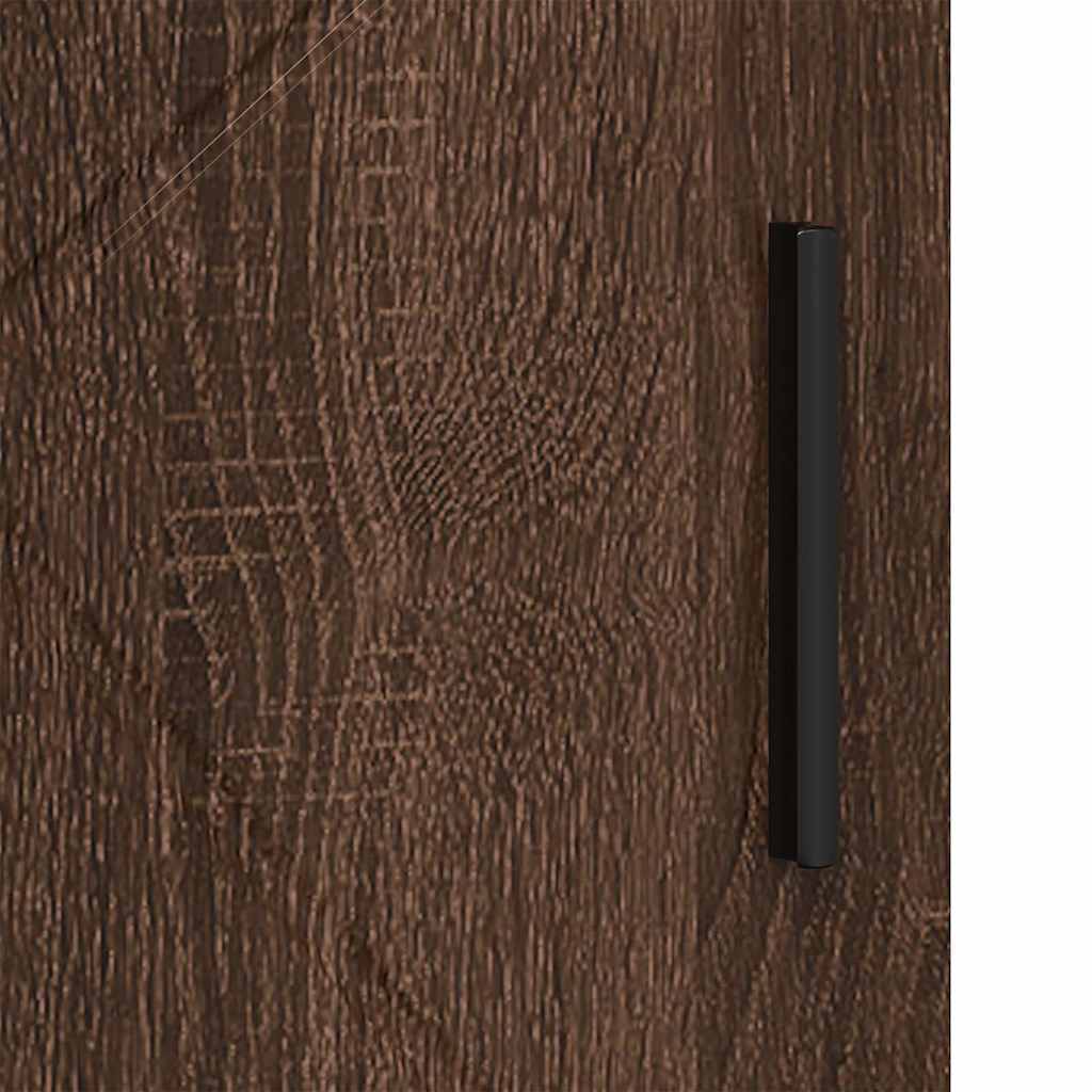 Badezimmerschrank mit Tür Braun Eichen-Optik 60 x 35 x 80 cm