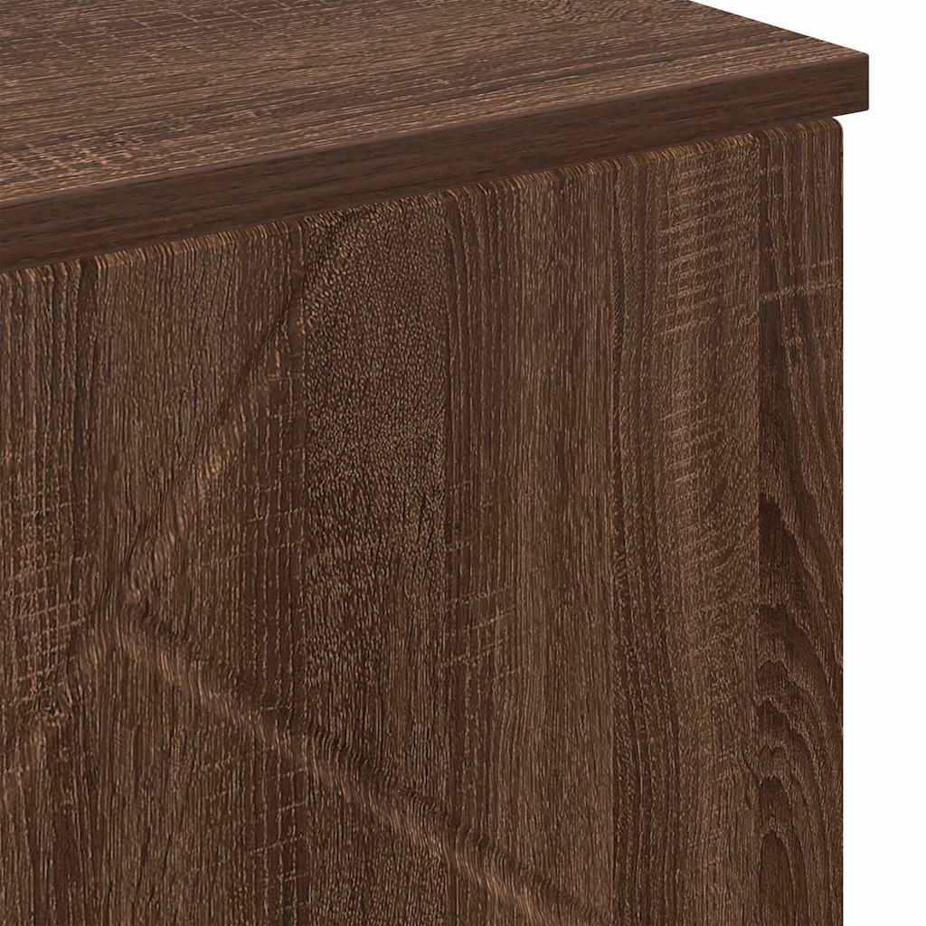 Badezimmerschrank mit Tür Braun Eichen-Optik 60 x 35 x 80 cm