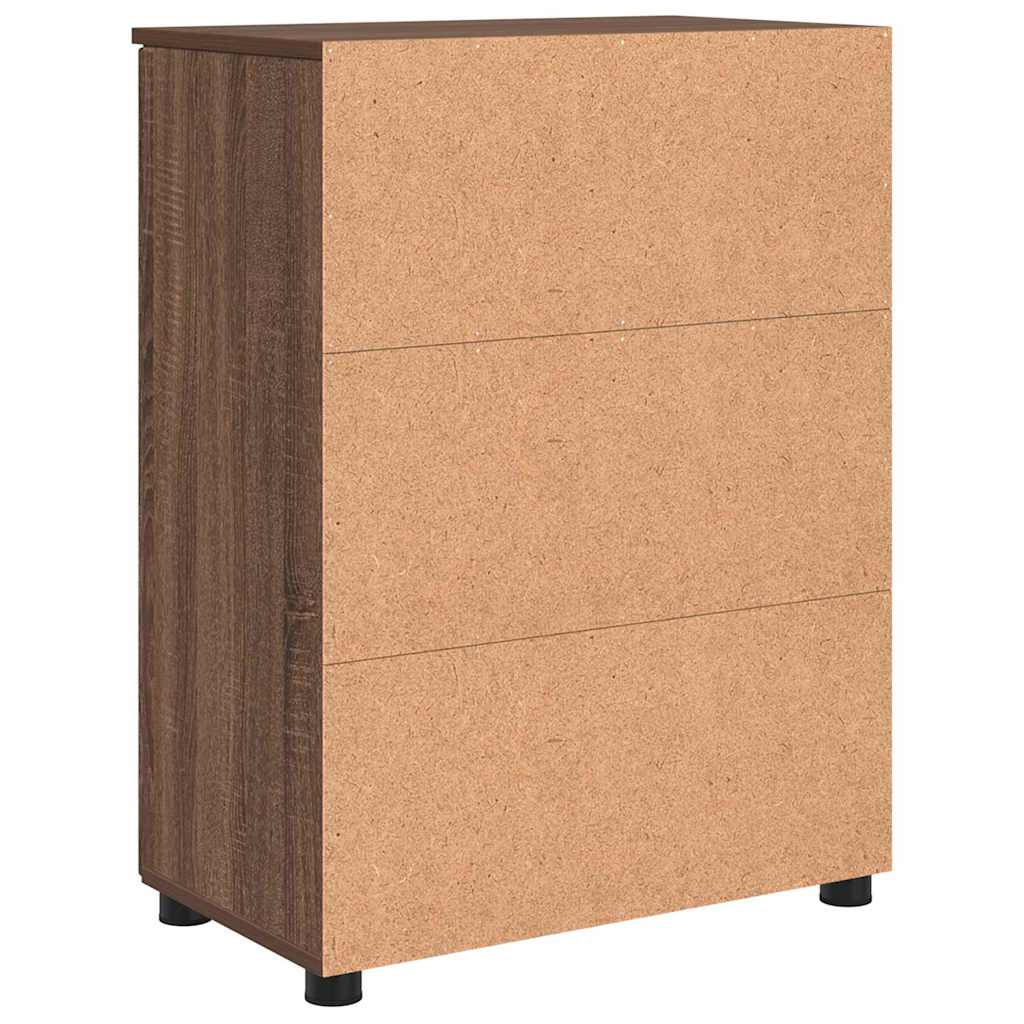 Badezimmerschrank mit Tür Braun Eichen-Optik 60 x 35 x 80 cm