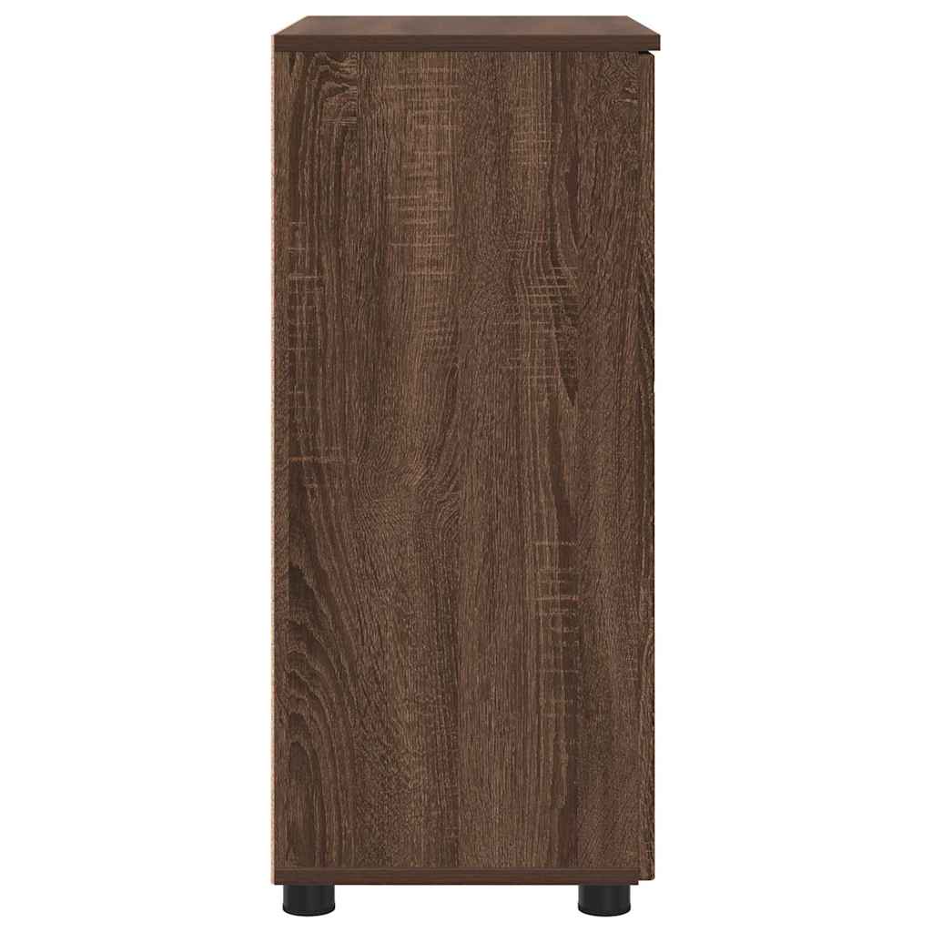 Badezimmerschrank mit Tür Braun Eichen-Optik 60 x 35 x 80 cm