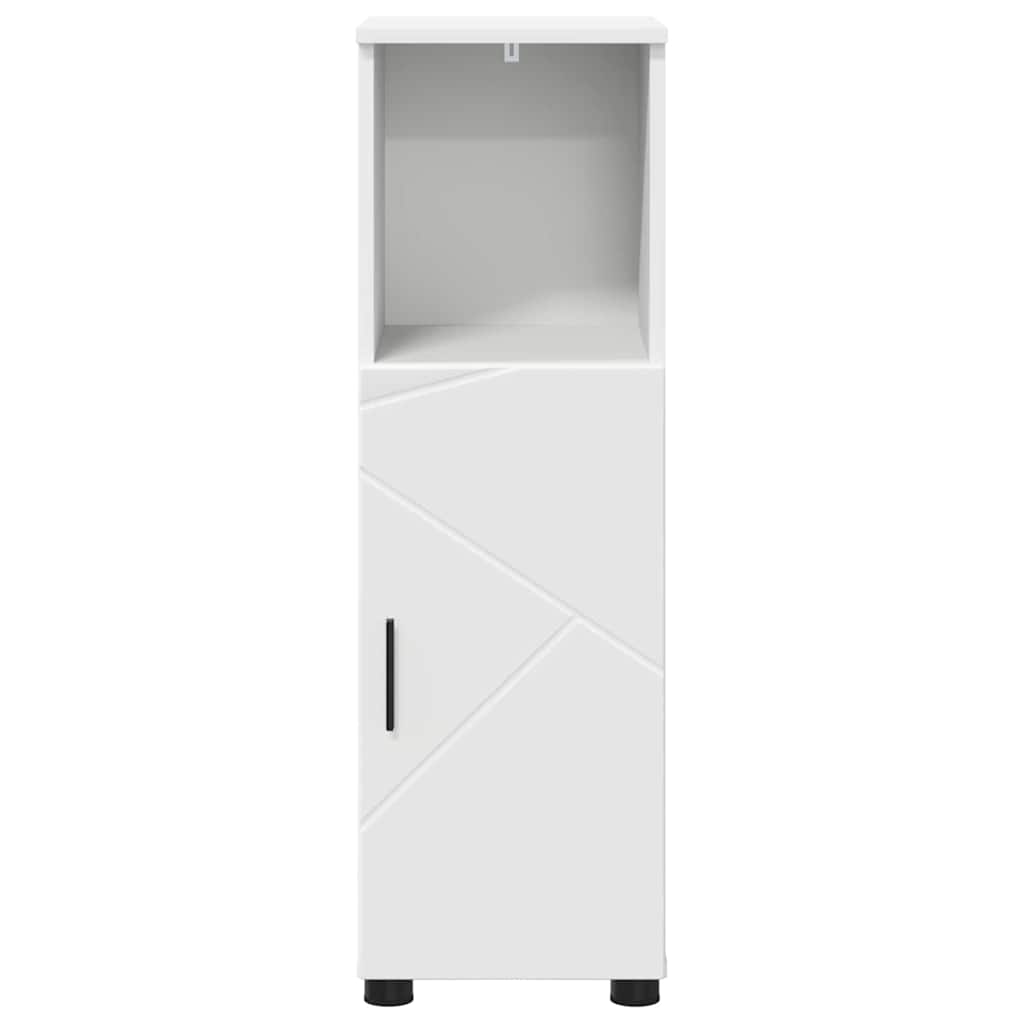 Badezimmerschrank Weiß 30 x 35 x 95 cm Holzwerkstoff & Metall